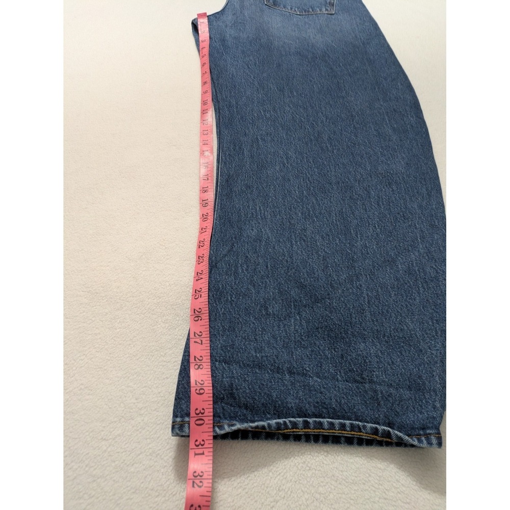 FRAME The Bubble Barrel Leg High Waist Curved Leg Jeans Blue Denim 31 - Picture 10 of 12